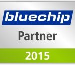 Logo von bluechip mit Hinweis auf Partnerschaft seit 2015